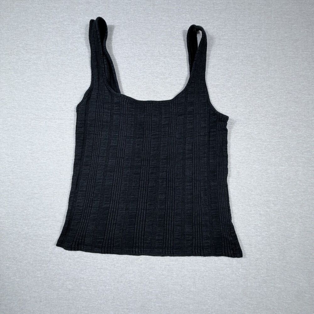 American Eagle Crop Women's Tank Top Black Medium Summer Outdoor Vacation Beach